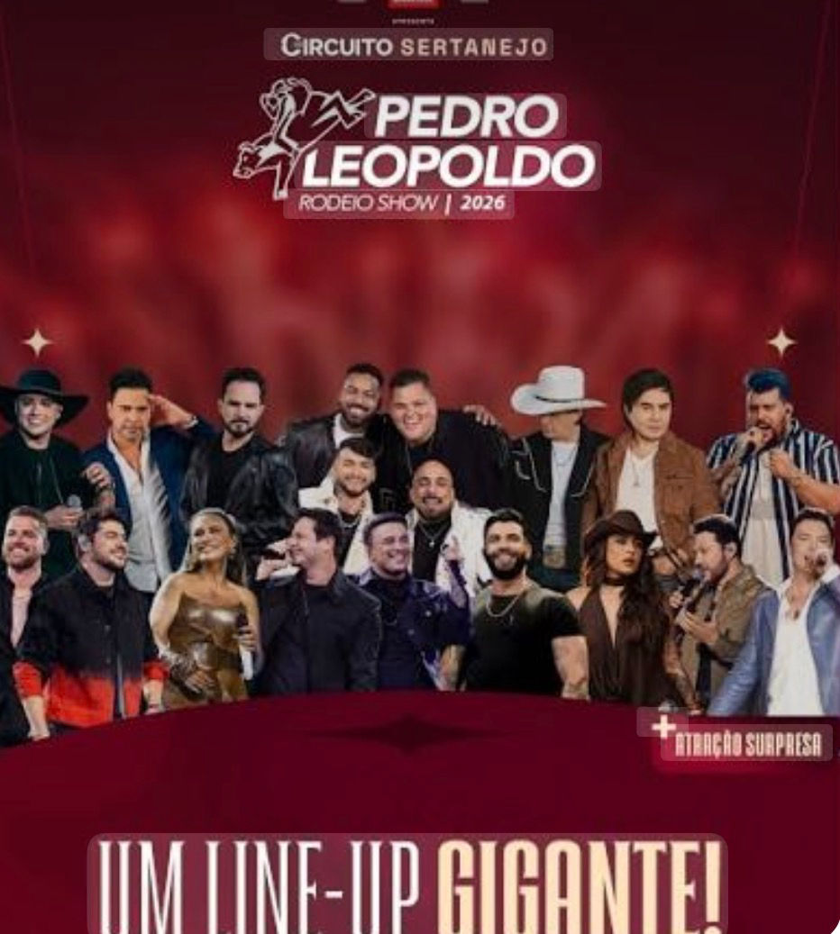 Pedro Leopoldo Rodeio Show 2026 promete edição histórica com grandes nomes da música brasileira