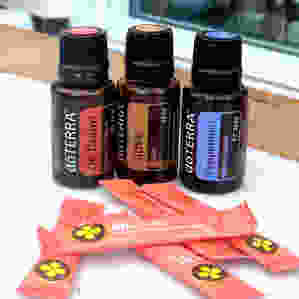 On Guard, Clove and Peppermint Oil and OnGuard toothpaste sachets