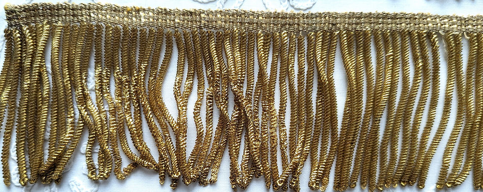 Thumbnail: A Lot of 4 Vintage Gold Metal Bullion Fringes