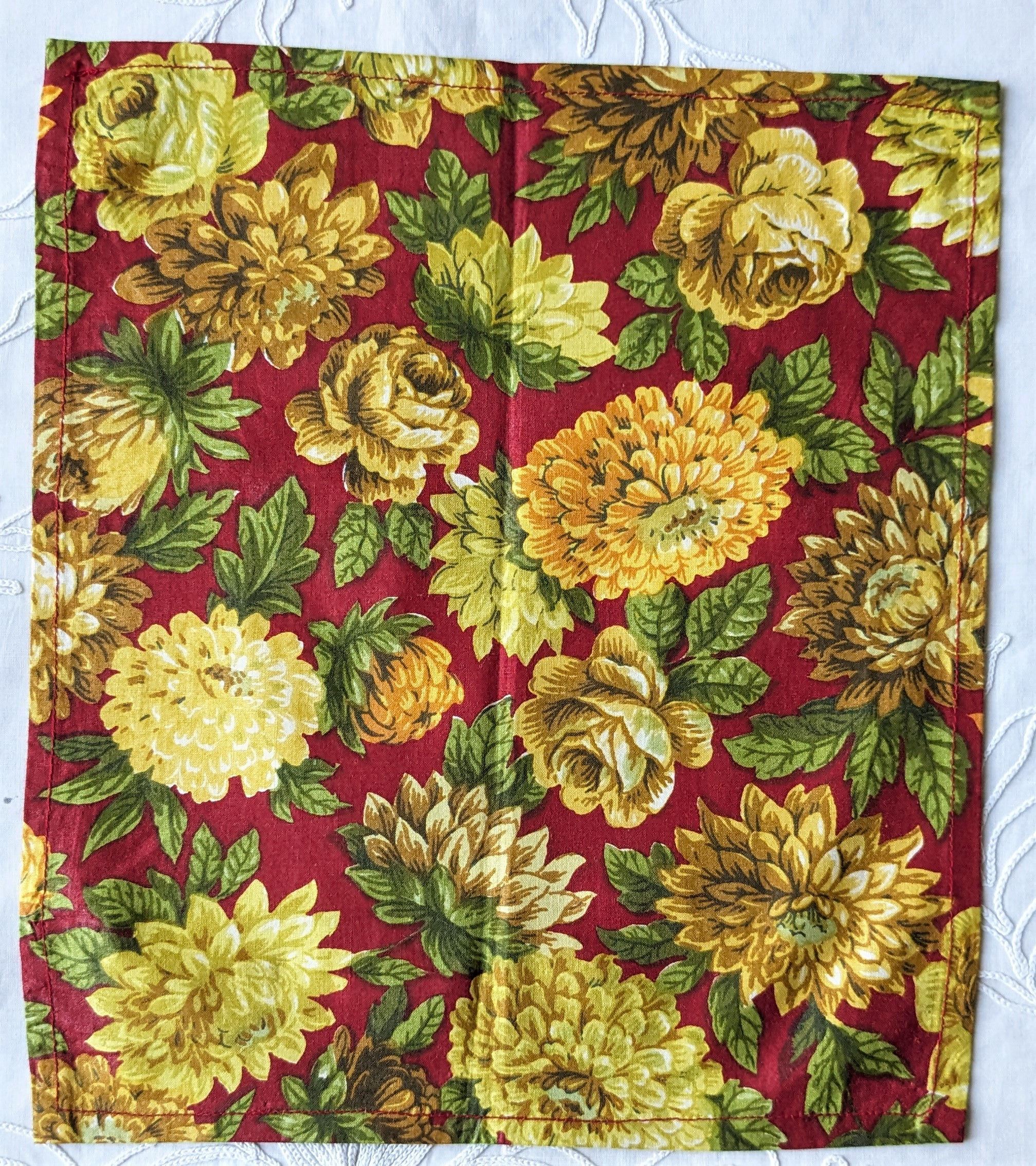 Antique Dutch Glazed Chintz " Bauwen"