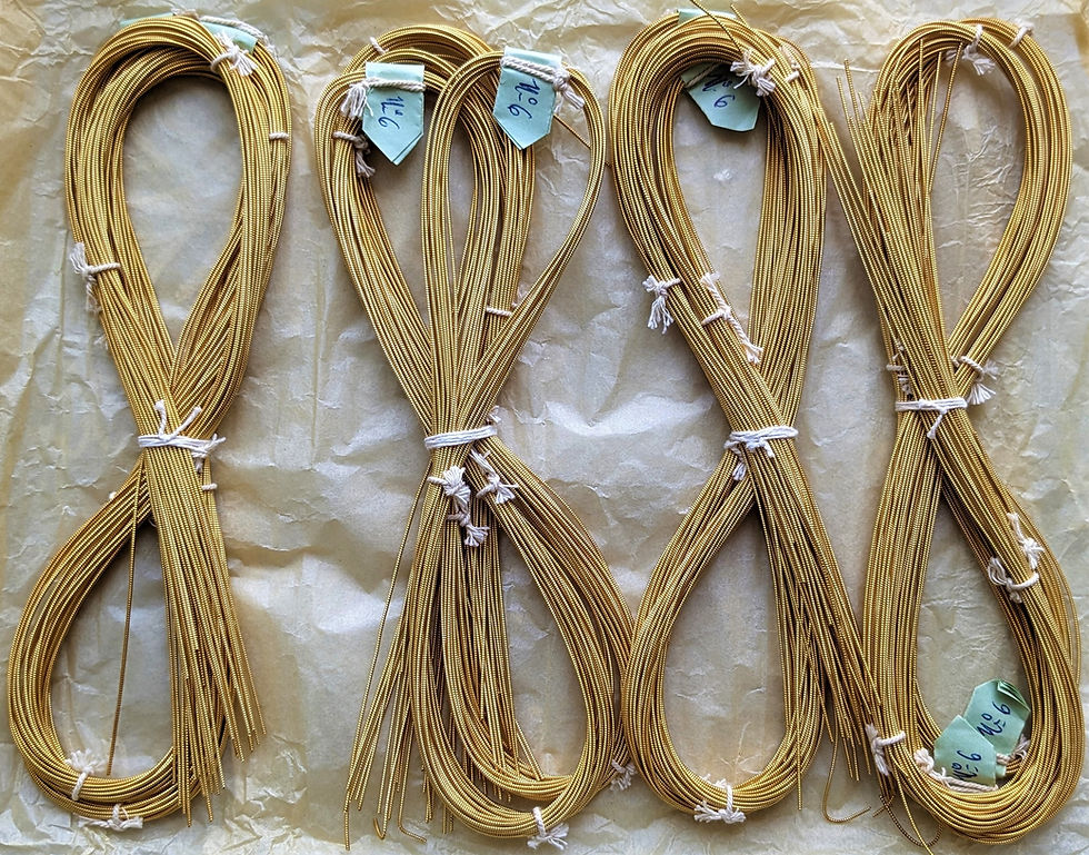 Skein French Vin. Gold Work Embroid. Threads 12 Strands