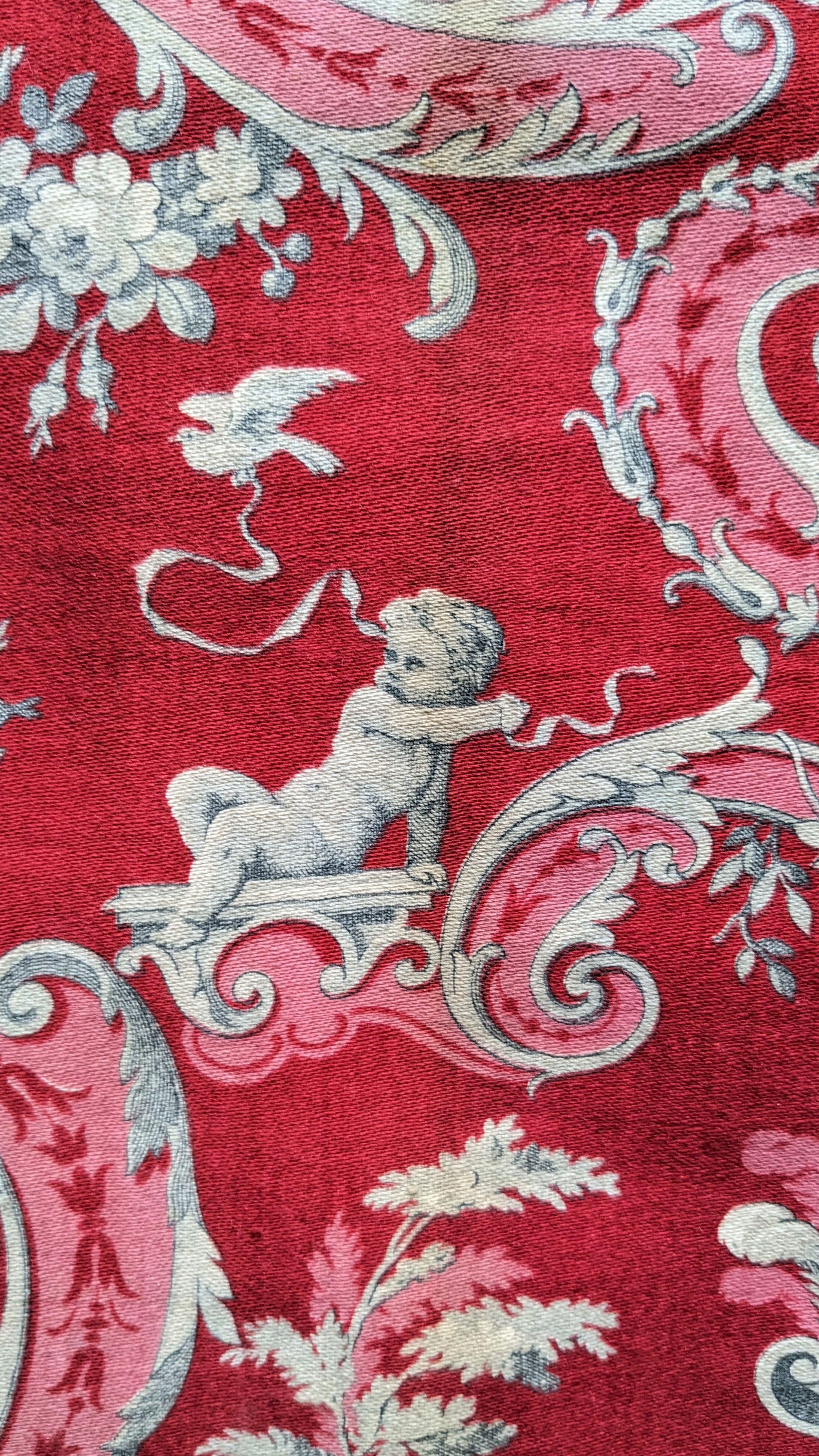 Antique French Toile du Jouy Classical Figures