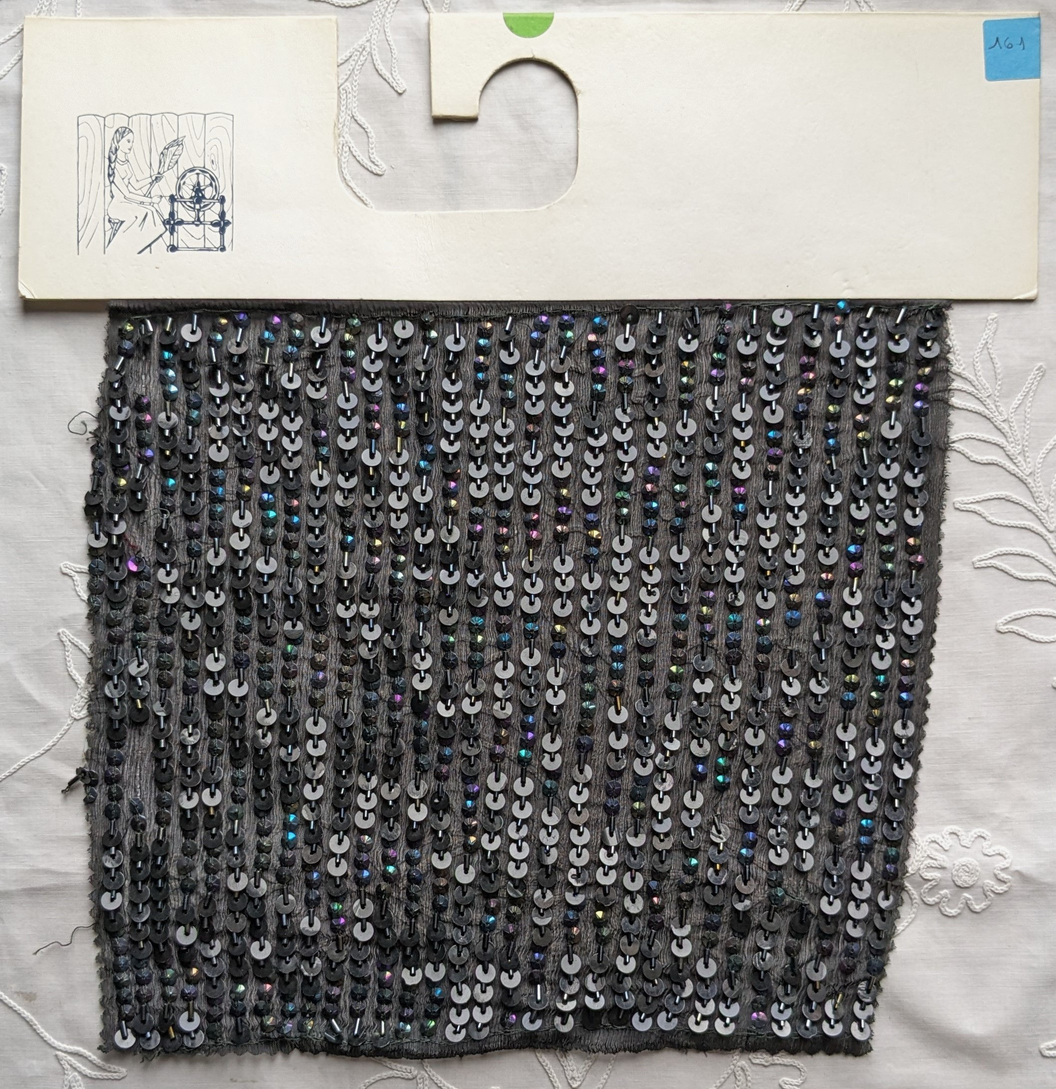 Beautiful Vintage Coupon Tambour Embroid by Ulysse Pila