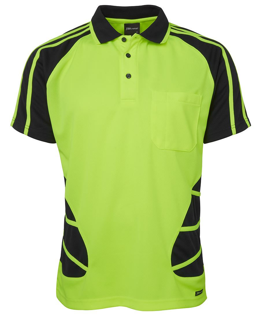 Thumbnail: JB's Hi Vis S/S Spider Polo 6HSP