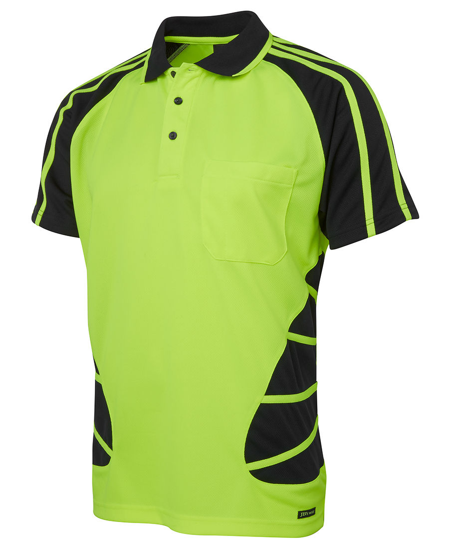 Thumbnail: JB's Hi Vis S/S Spider Polo 6HSP
