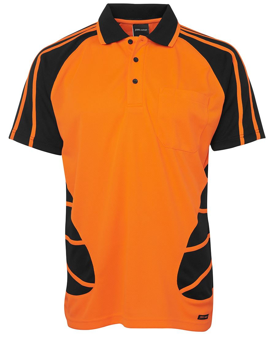 Thumbnail: JB's Hi Vis S/S Spider Polo 6HSP