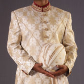 Thumbnail: Traditional Sherwani in Golden Beige