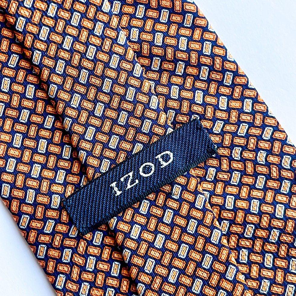 Corbata de seda IZOD hecha en Costa Rica 🇨🇷, con hermoso diseño de patron