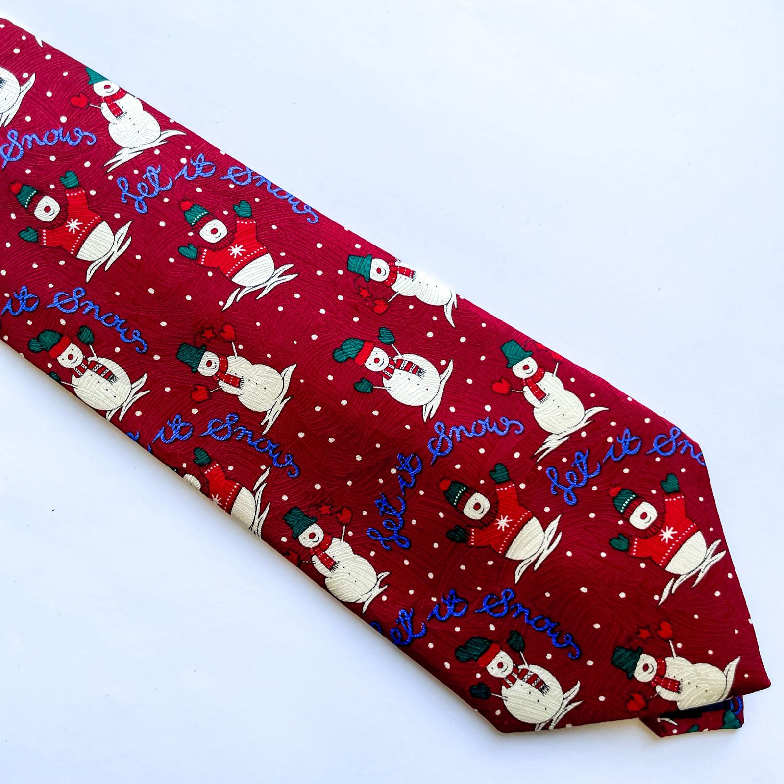 Corbata Navideña de Hombres de nieve