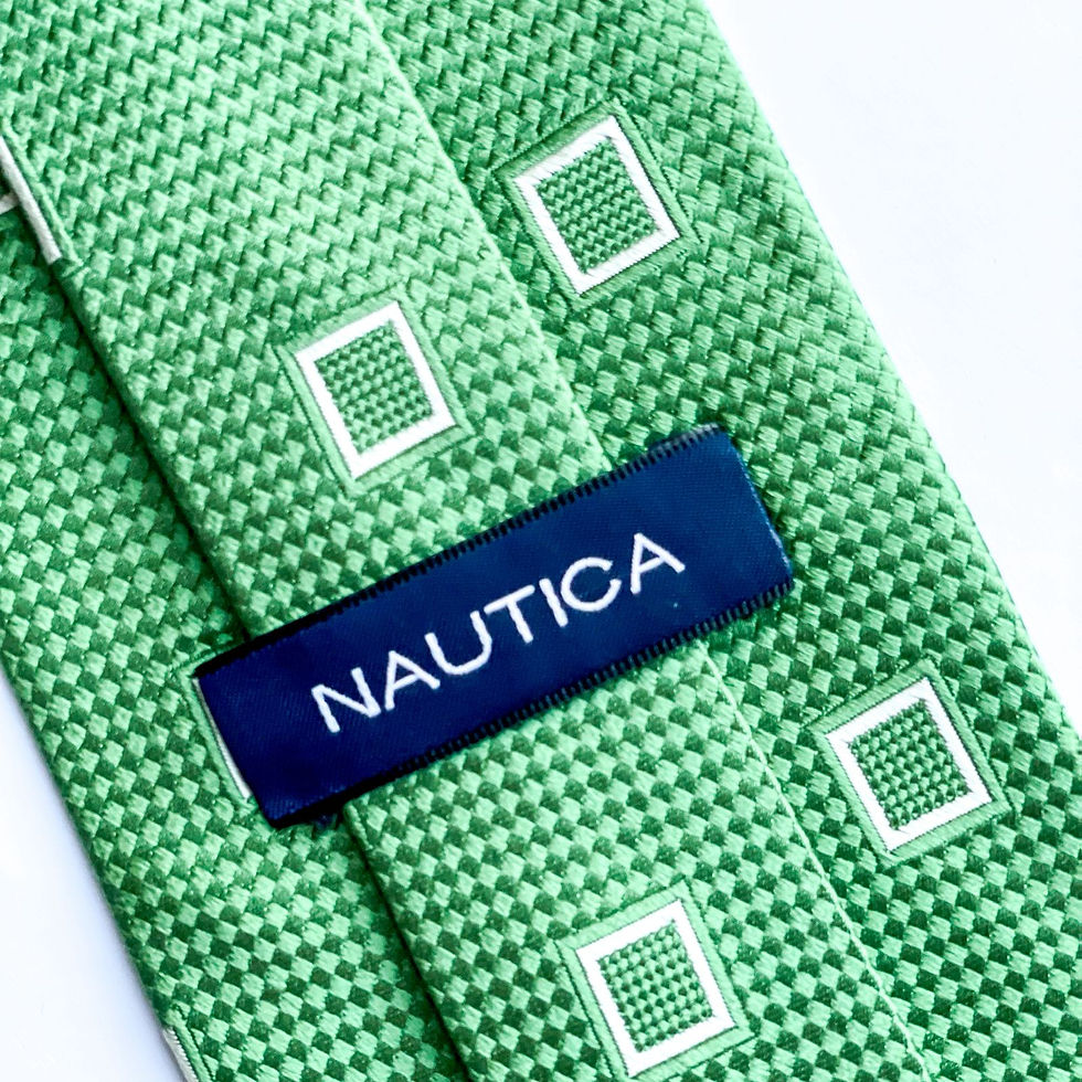 Corbata Nautica de seda con diseño en patrón