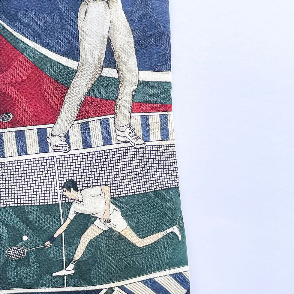 Miniatura: Corbata Hunt Club con diseño de tenis