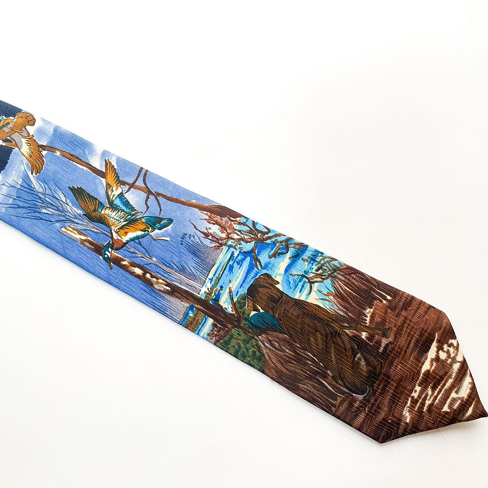 Corbata con hermoso paisaje