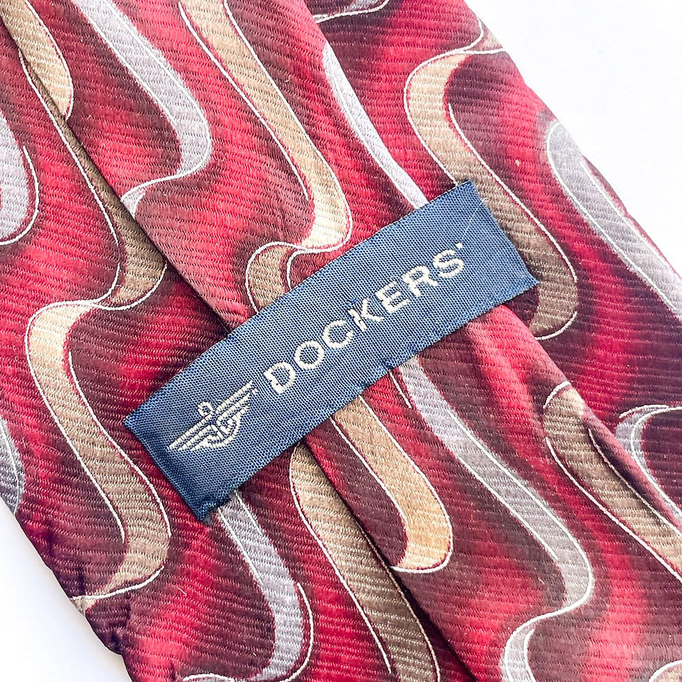 Corbata Dockers coreana de seda importada con diseño a rayas