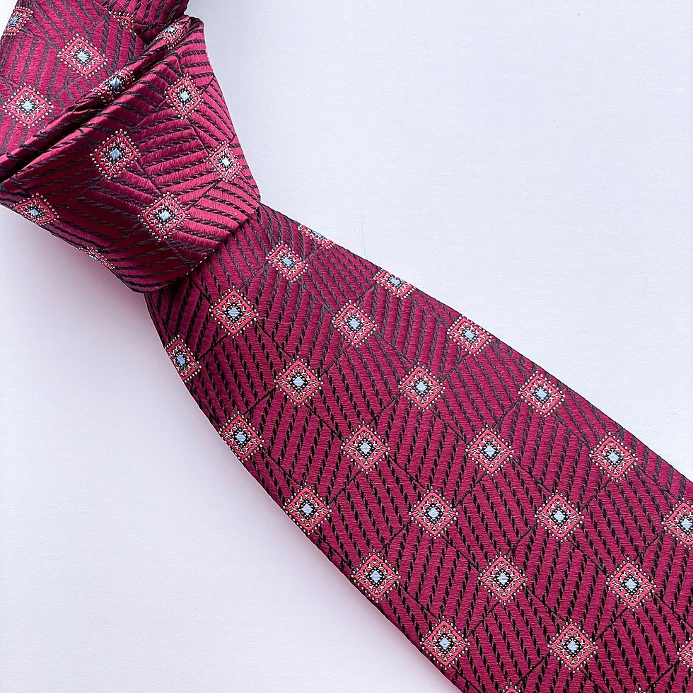 Una corbata de la colección RESERVE de JoS.A.BANK con diseño cuadriculado