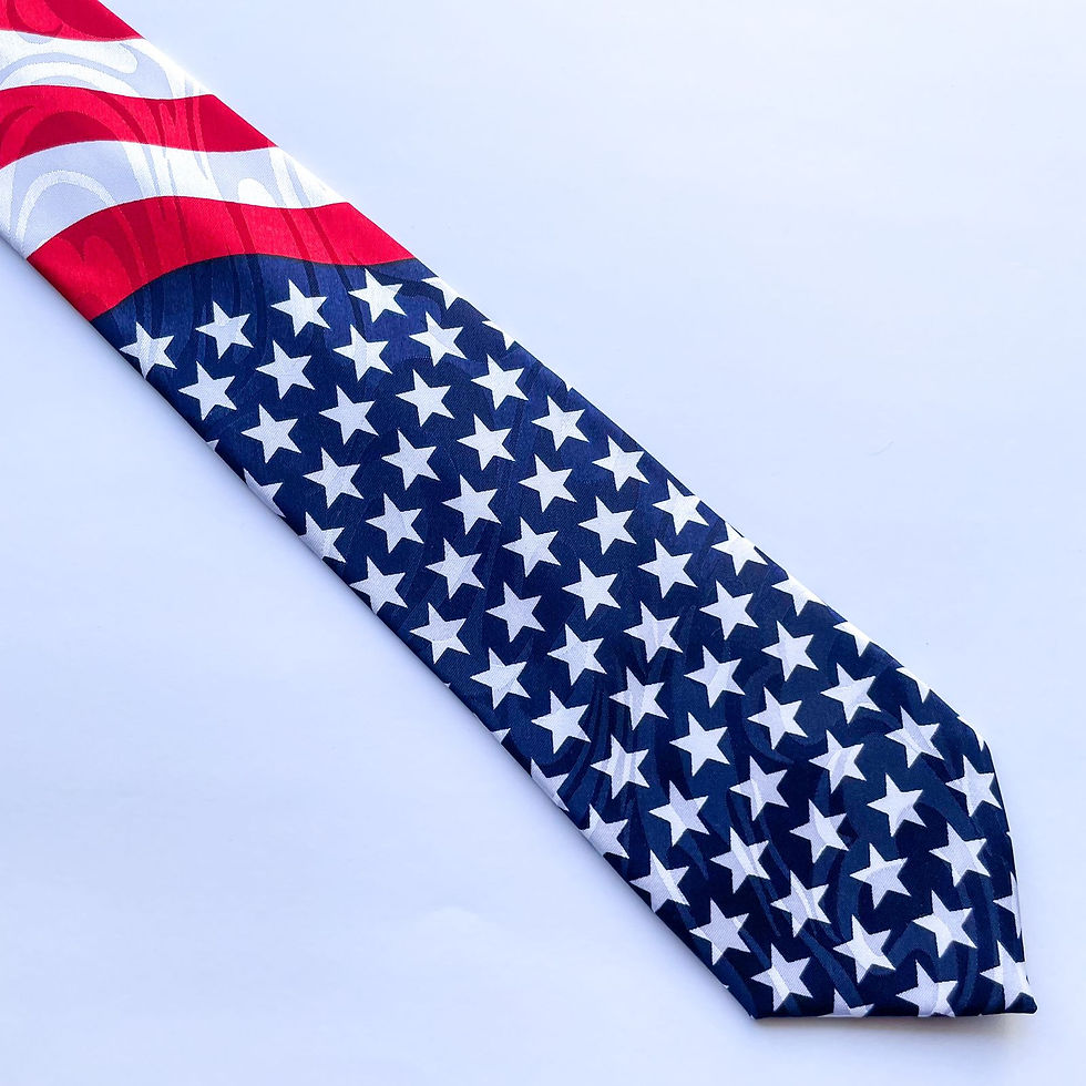 Corbata Steven Harris con diseño de la bandera de Estados Unidos (USA)