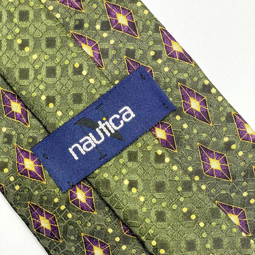 Corbata Nautica de seda importada , hecha en Costa Rica 🇨🇷 con diseño en patron