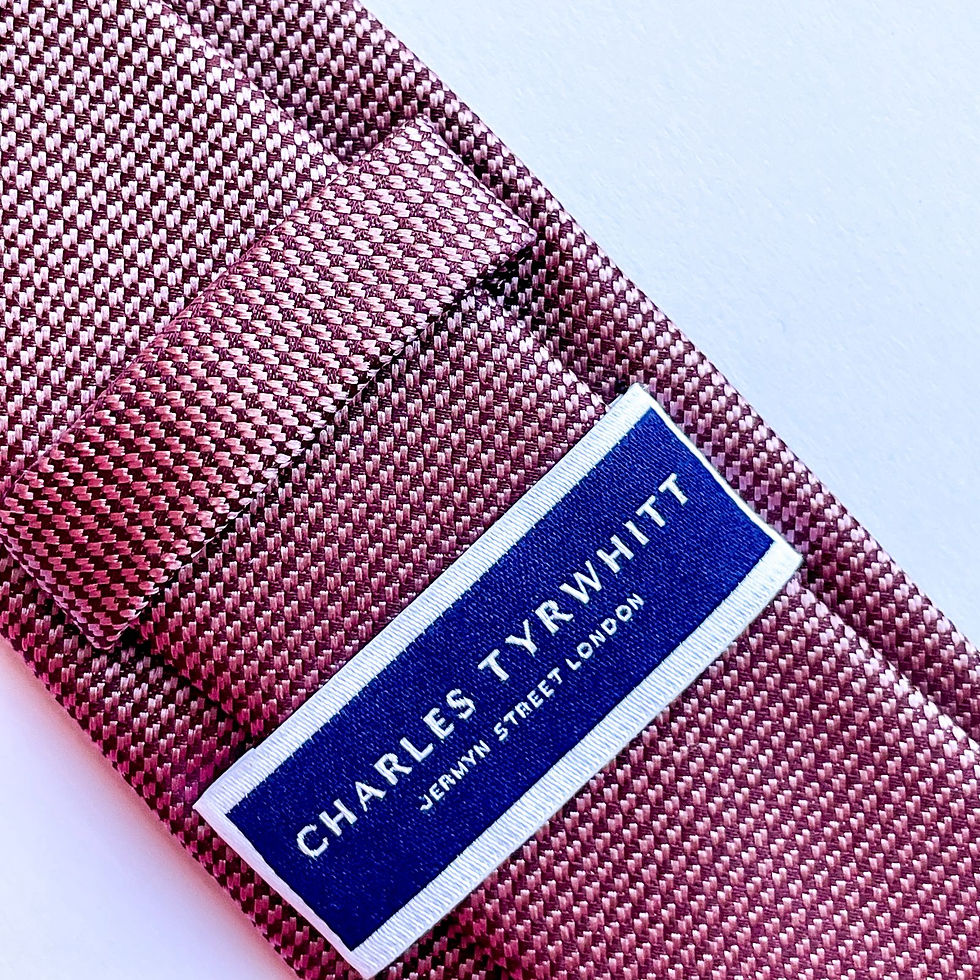 Corbata Charles Tyrwhitt de seda lisa color rosado