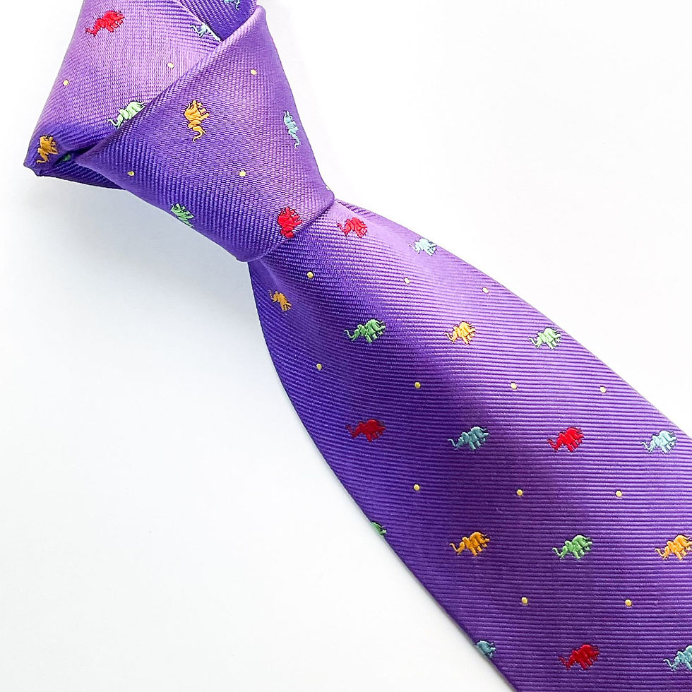 Corbata con diseño de Elefantes