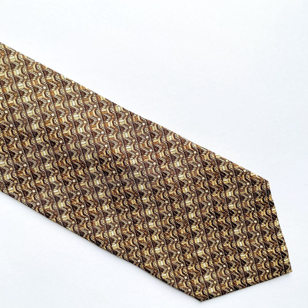Miniatura: Corbata Rudee Rico de seda hecha Korea 🇰🇷, con diseño de patron