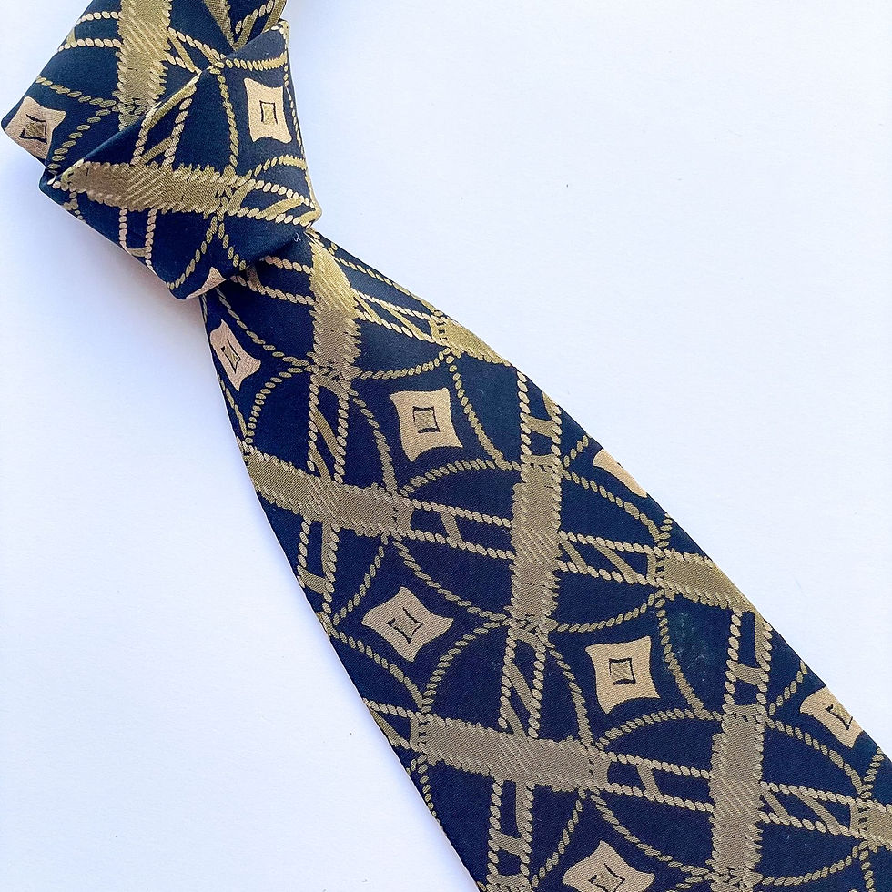 Corbata VIA EUROPA con diseño patrón