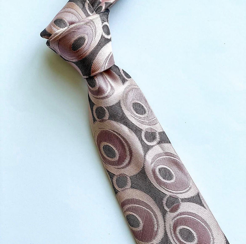 Corbata Bolgueri de seda fabricada en Italia con diseño en patrón