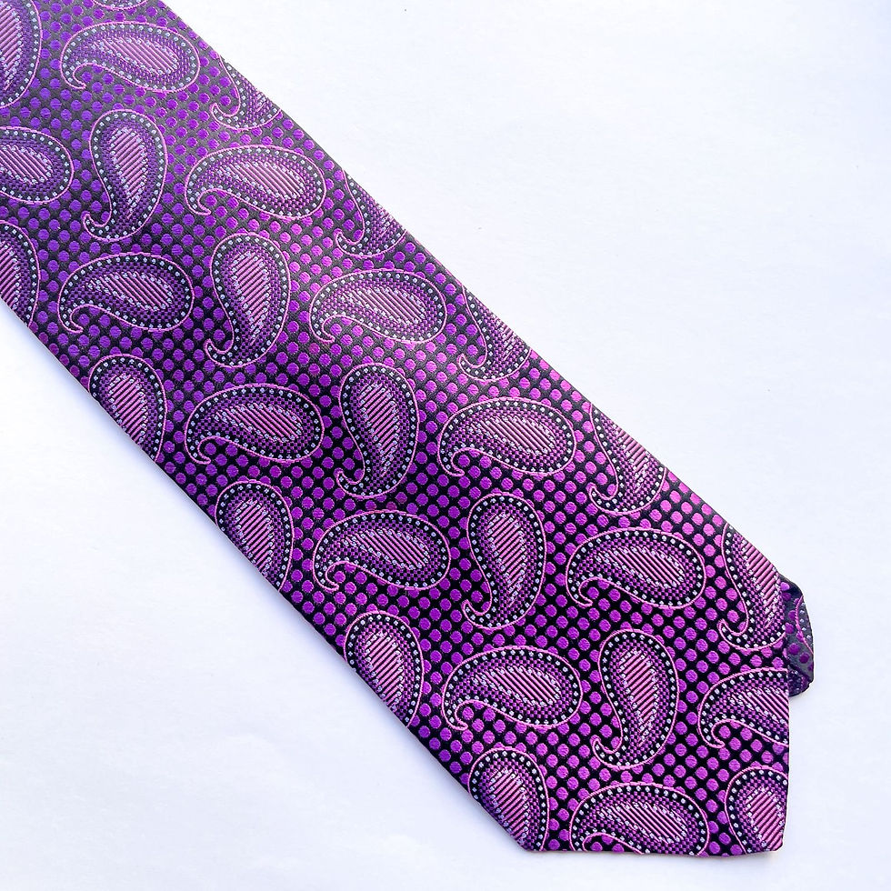 Miniatura: Corbata Robert Talbott de seda importada, hecha en estados unidos (USA) y con un hermoso diseño paisley