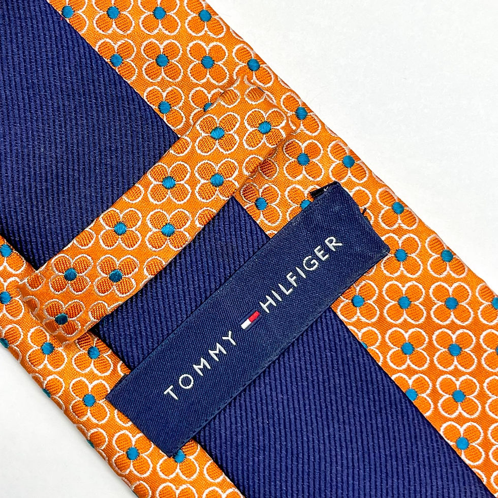 Corbata Tommy Hilfiger de seda con diseño en patron de flores