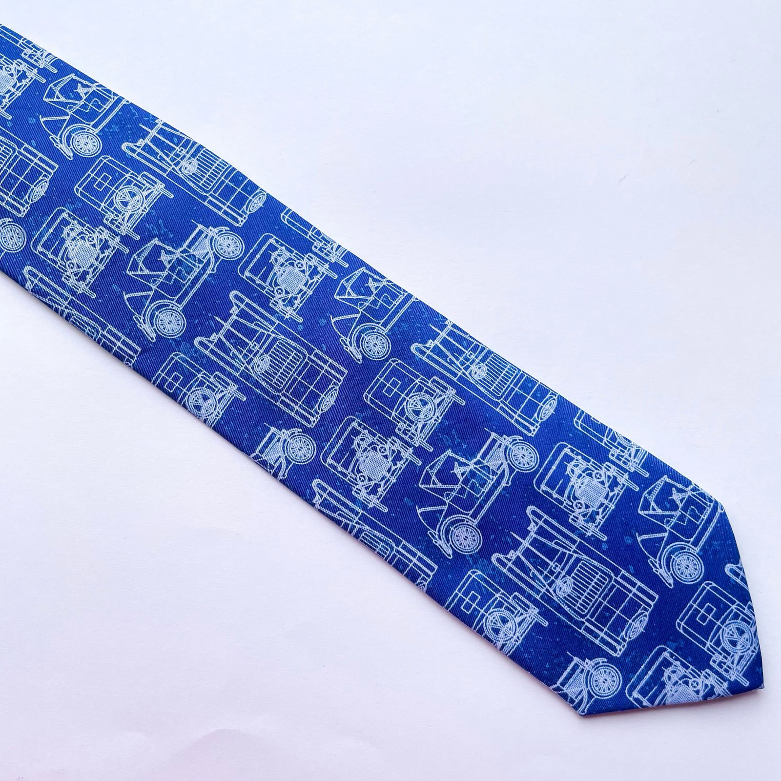 Corbata WILDTIES con diseño de planos autos