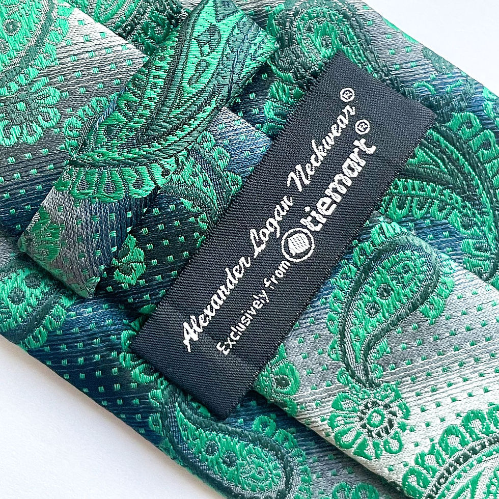 Corbata Alexander Logan Neckwear con diseño paisley