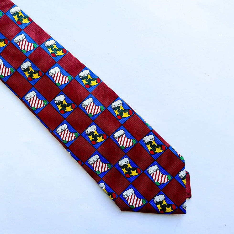 Corbata Rooster Navideña con botas de navidad