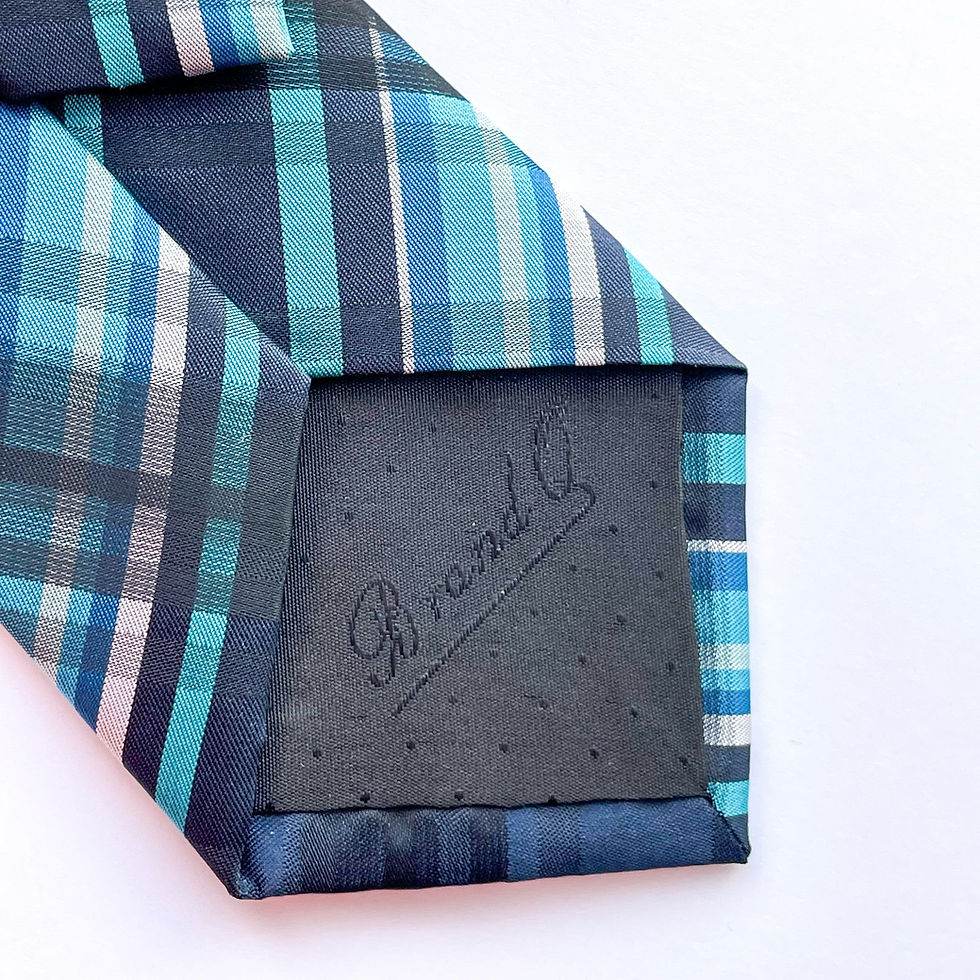 Miniatura: Corbata Brand Q de microfibra con diseño escocés