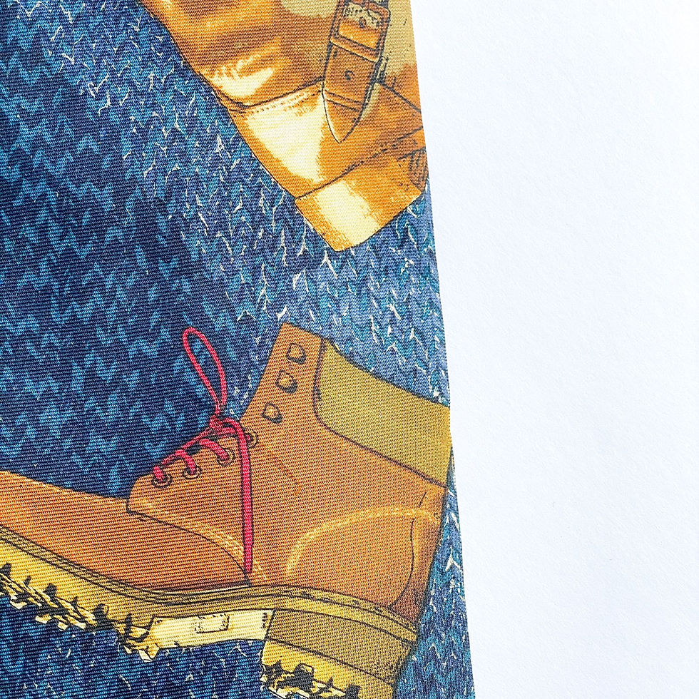 Miniatura: Corbata Structure USA con diseño de botines