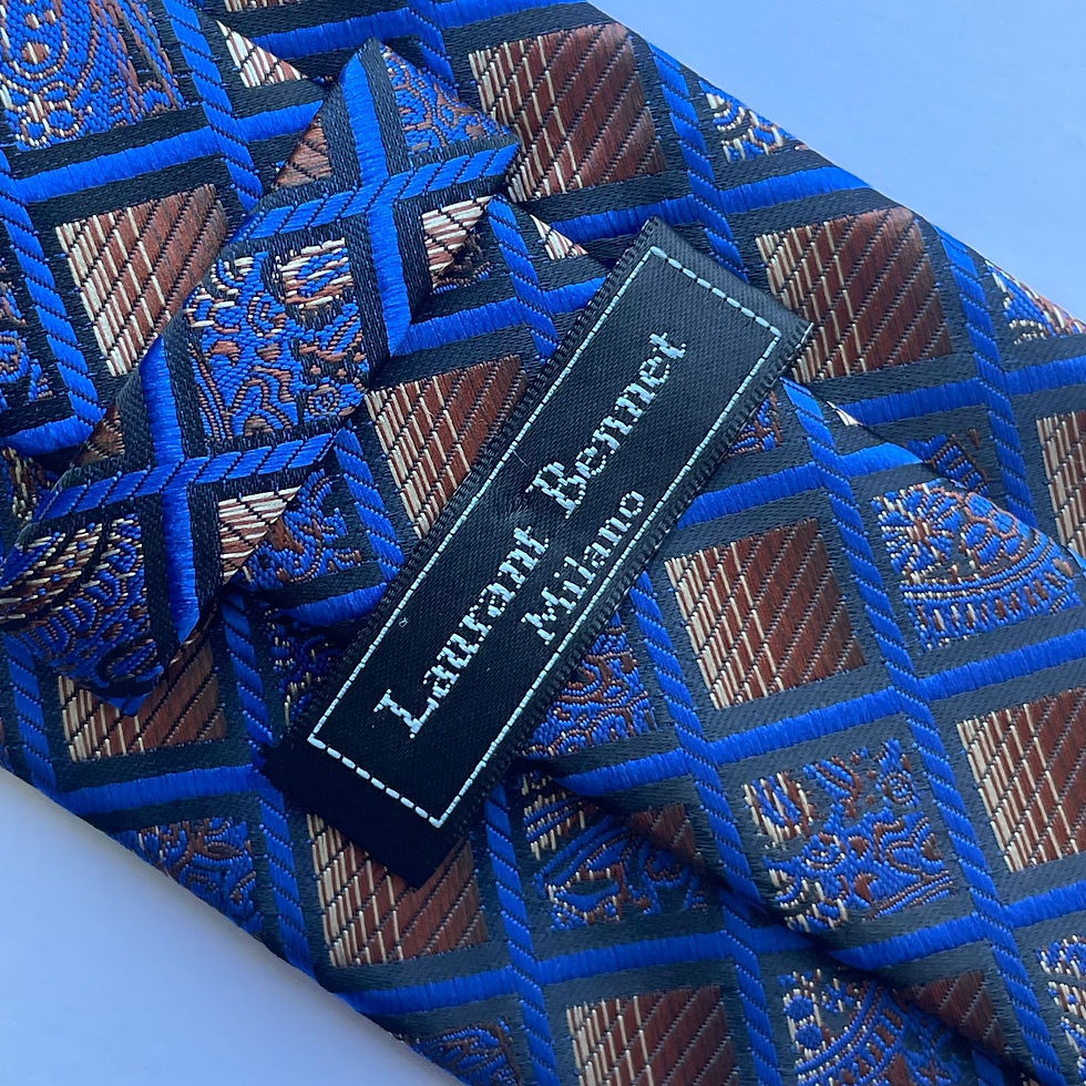 Corbata Laurant Bennet con diseño cuadriculado