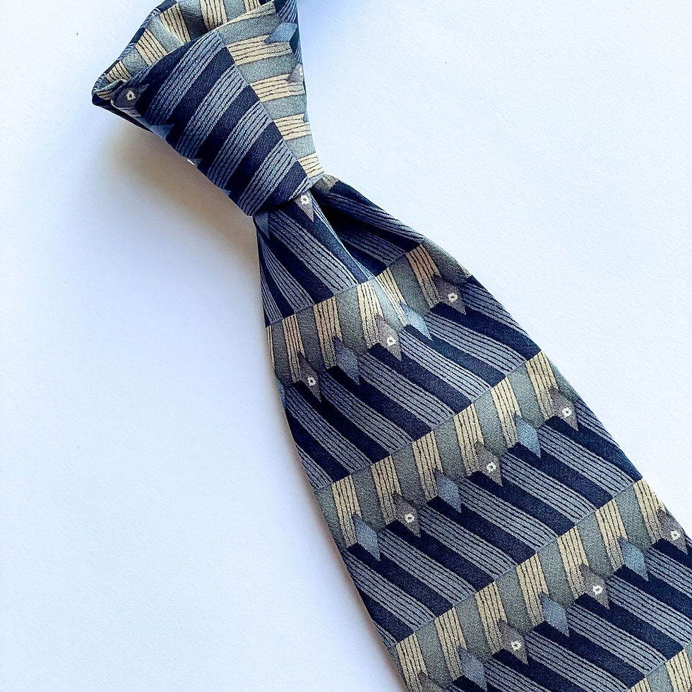 Corbata Dockers de seda con diseño de patron hecha en Korea