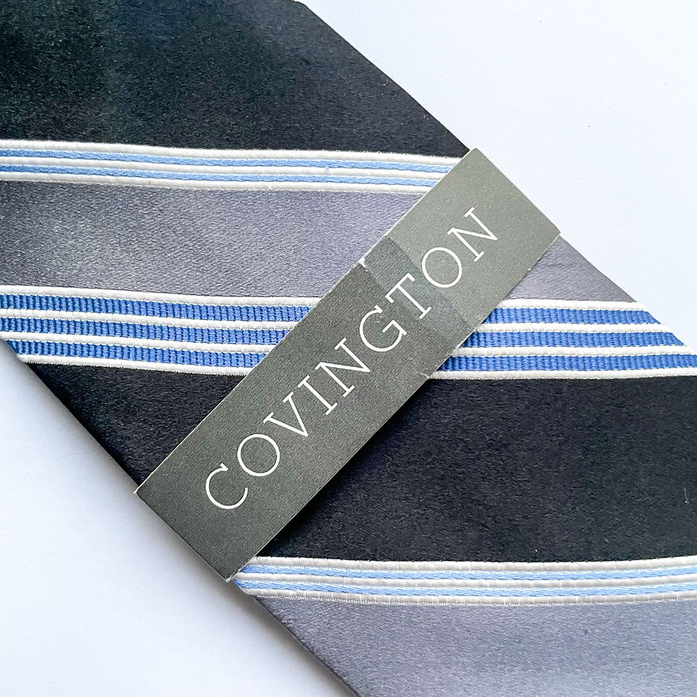 Miniatura: Corbata COVINGTON con diseño en rayas. (detalle de una pequeña marca. Ver última foto)