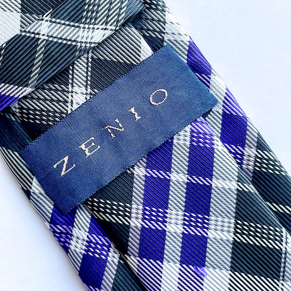 Corbata  ZENIO con diseño escoces