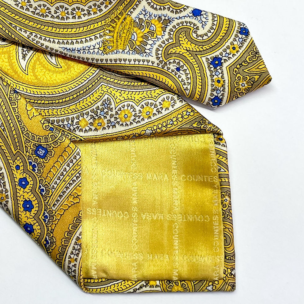 Miniatura: Corbata COUNTESS MARA de seda con diseño Paisley