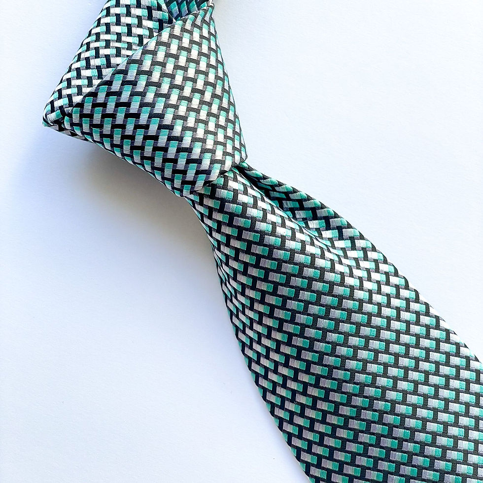 Corbata  Valerio Garati de poliester con diseño cuadriculado