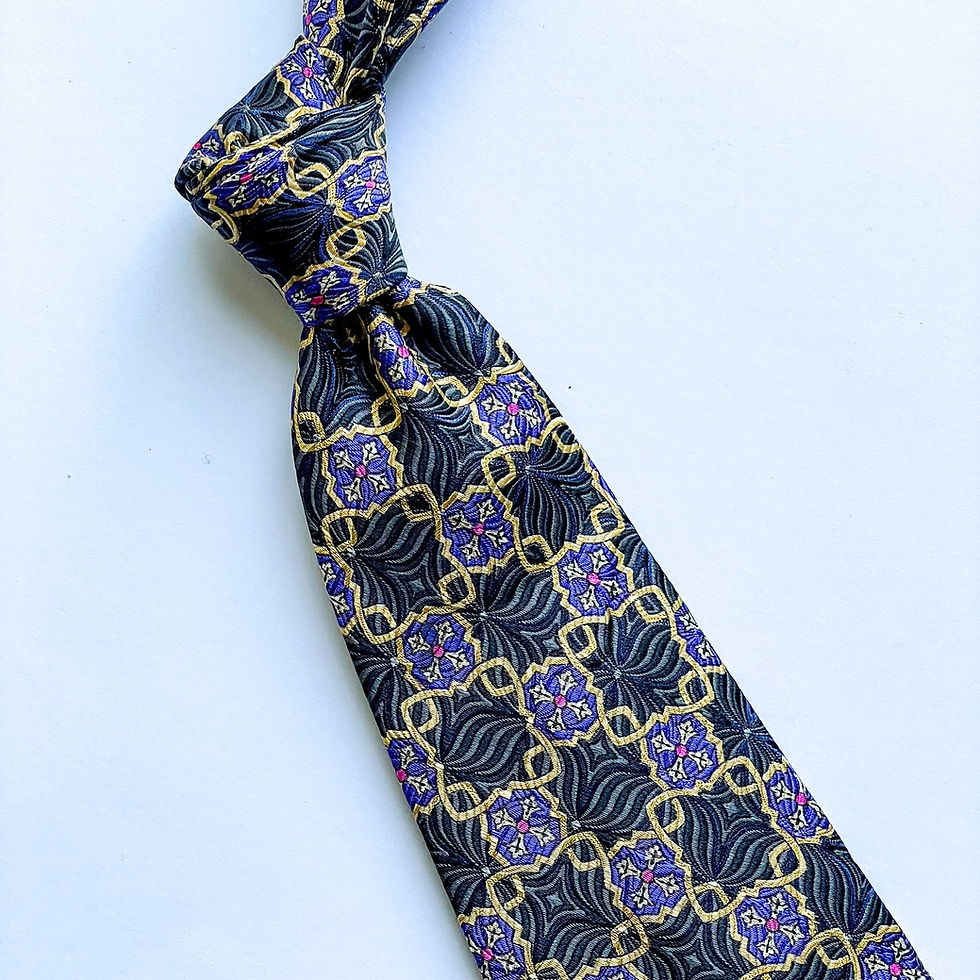 Corbata Mark Pendleton de fabricación italiana con diseño en patrón en seda