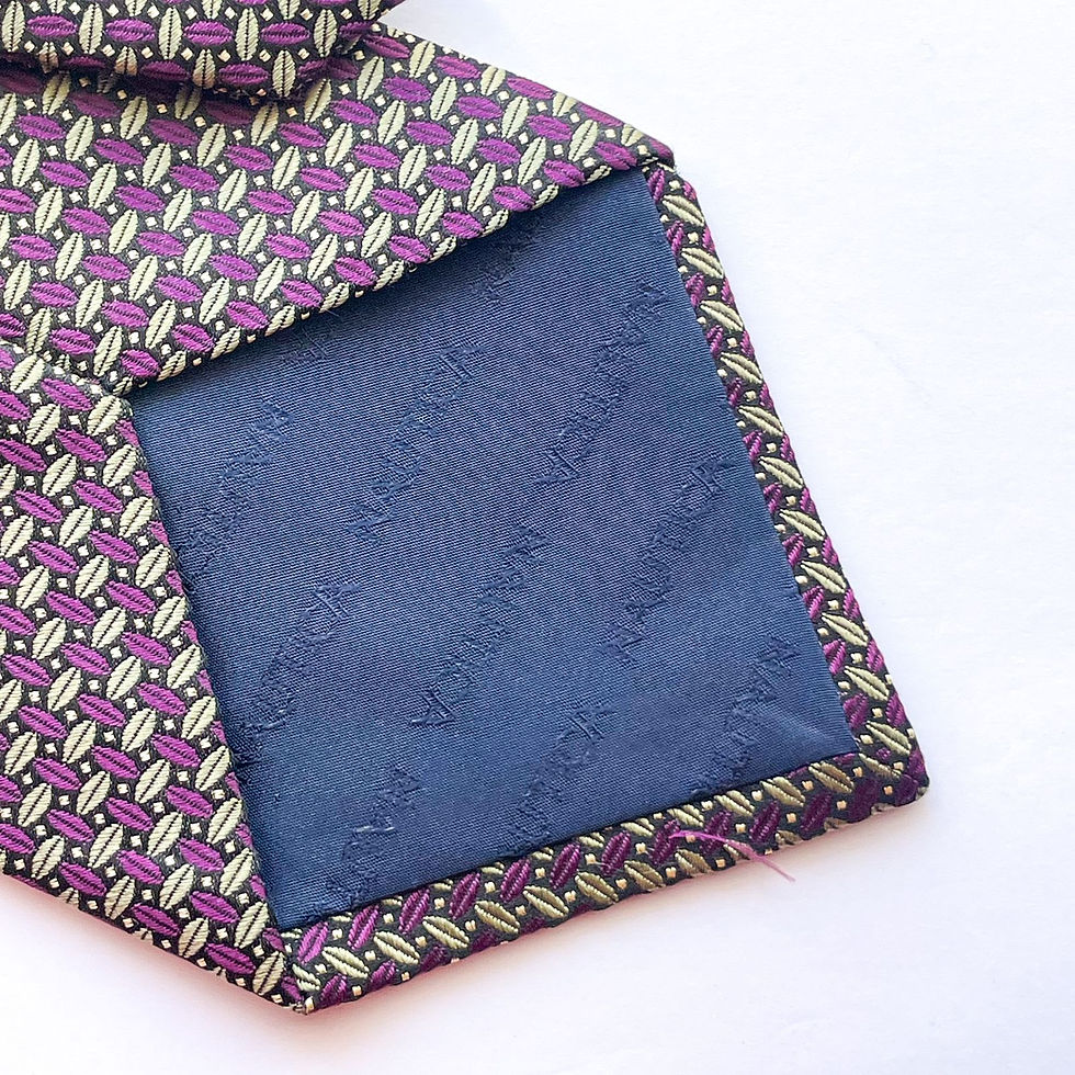 Corbata Nautica con diseño en patrón