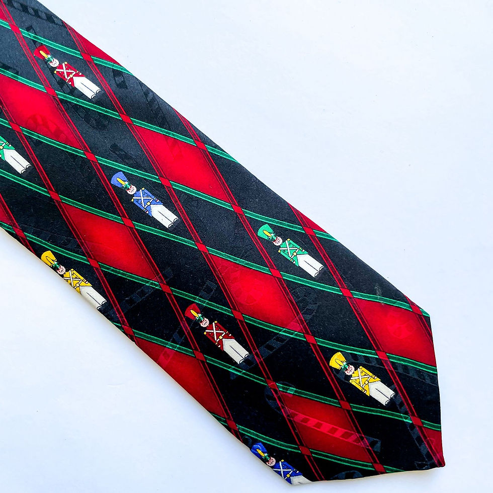 Corbata Navideña Especial Ties con diseño de soldados cascanueces