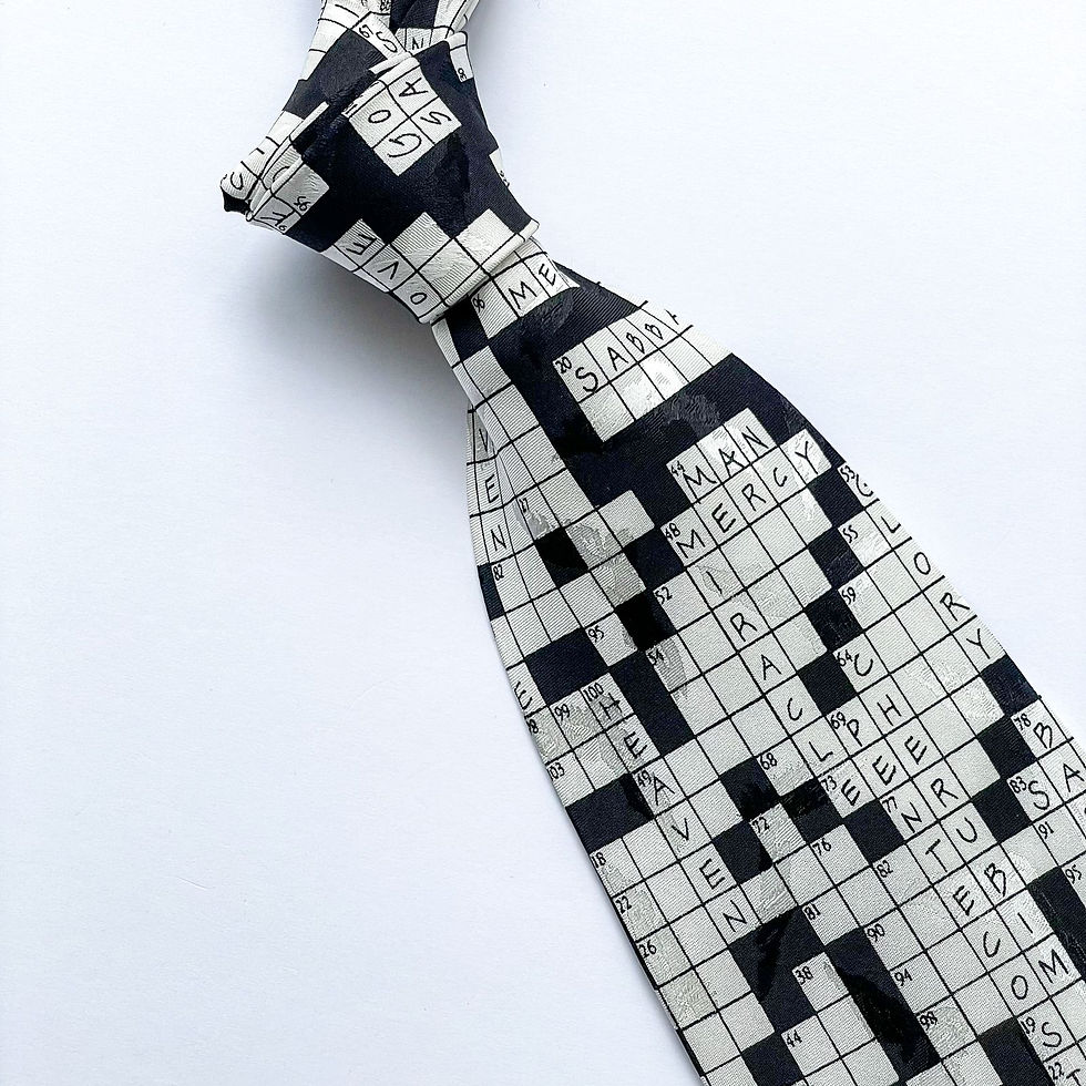 Miniatura: Corbata Eagles Wings con diseño de puzzle cristiano con enfasis en Jesús nuestro salvador