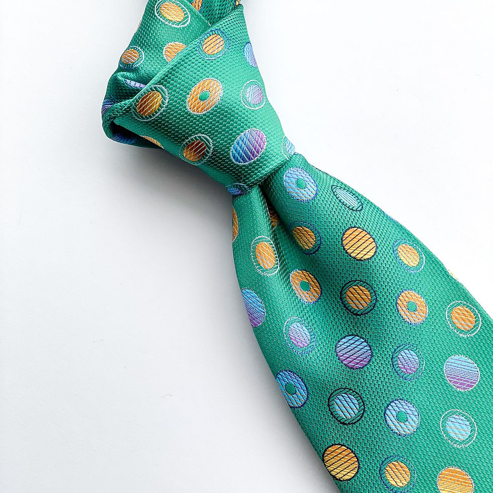 Hermosa corbata Stacy Adams lunares de colores