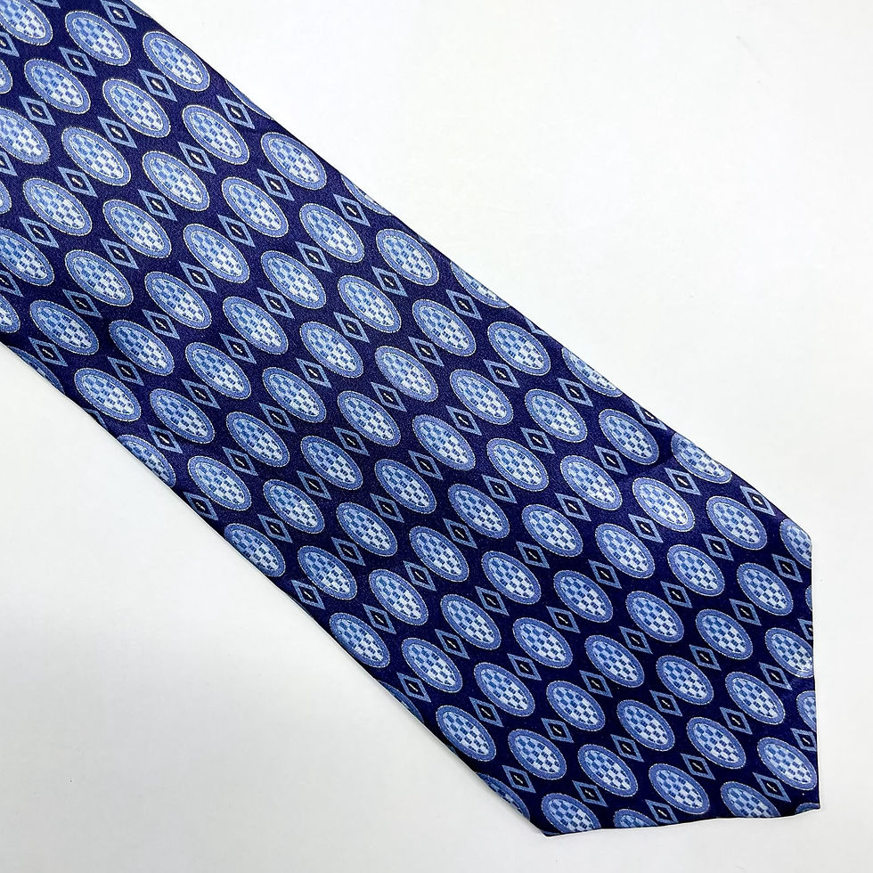 Miniatura: Corbata Murano extra Long de seda importada, fabricada en USA 🇺🇸 con un diseño en patrón