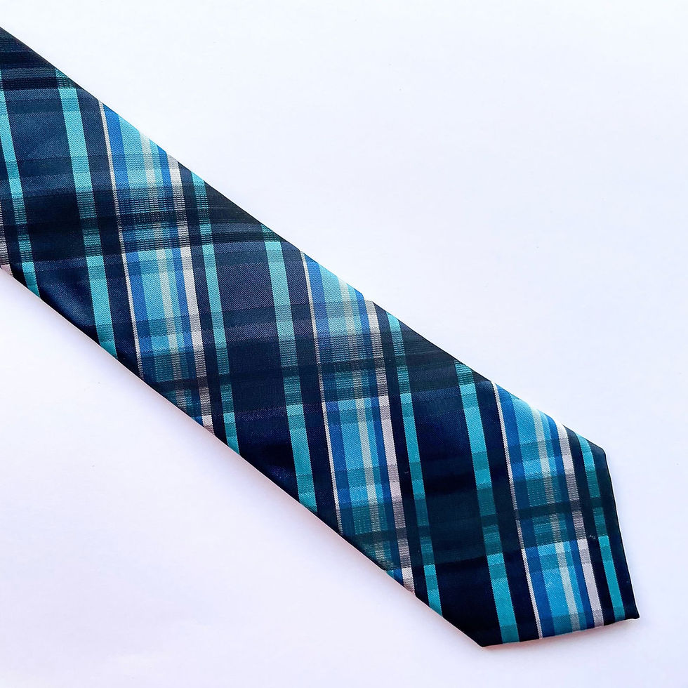 Miniatura: Corbata Brand Q de microfibra con diseño escocés