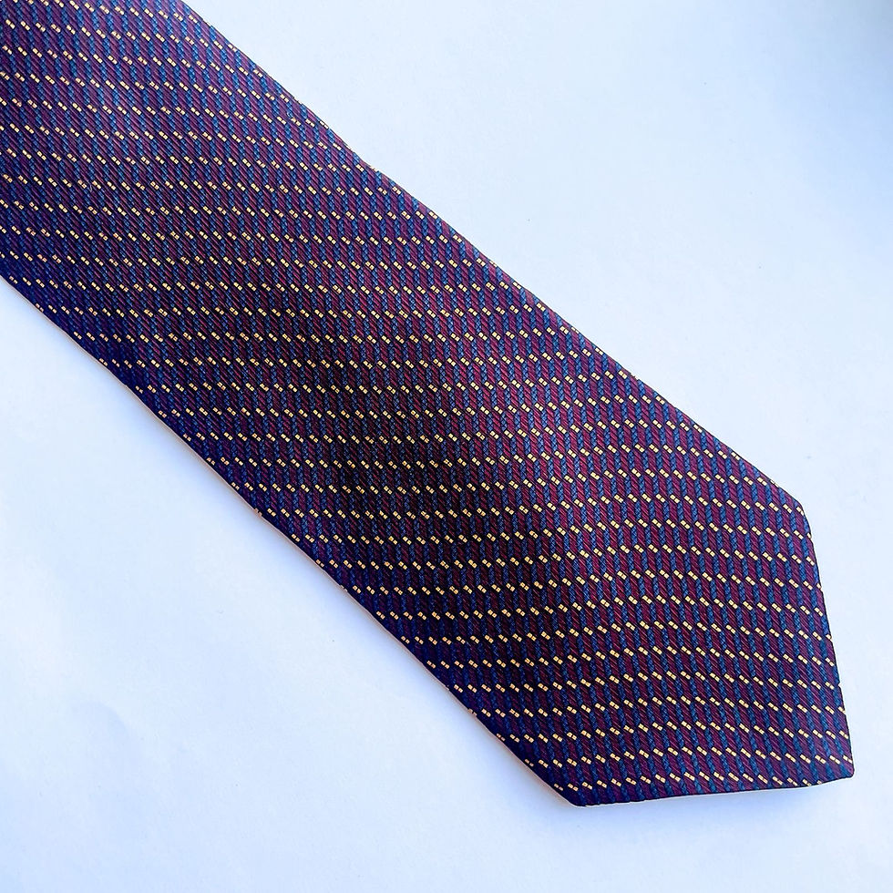 Miniatura: Corbata Nautica de seda importada, hecha en México 🇲🇽, con diseño en patrón