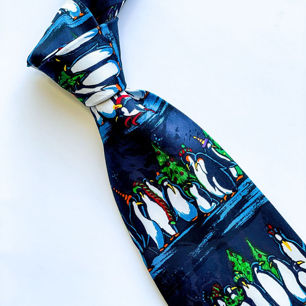 Corbata Navidad Pingüinos Andaloro