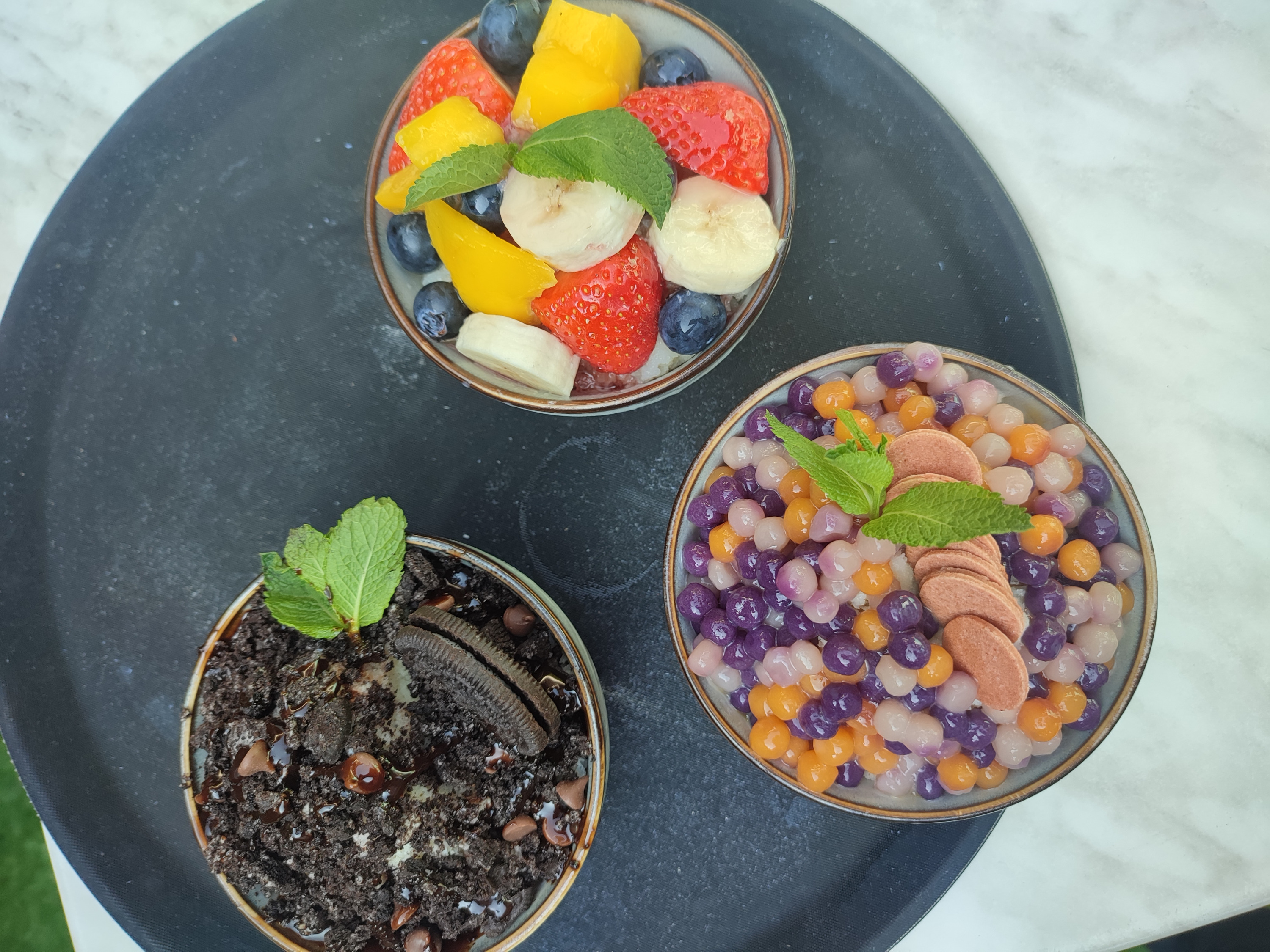 Arranged Food and Objects