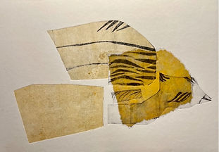Maureen Nathan flying bird print/collage