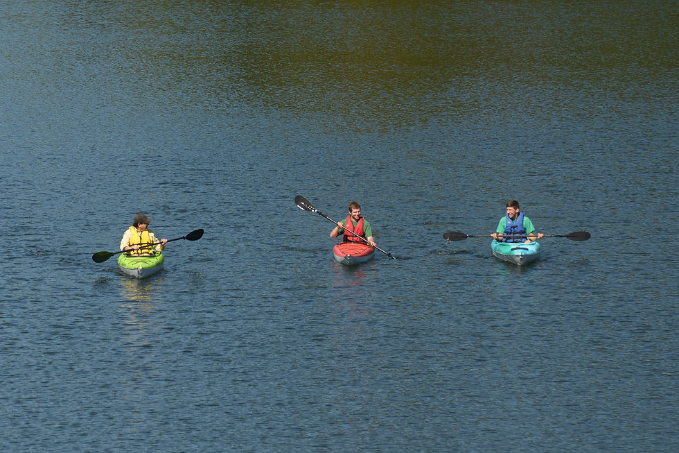 kayaking on waterbury reservoir